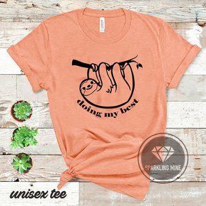 Doing My Best Unisex Heather Sunset Graphic Tshirt